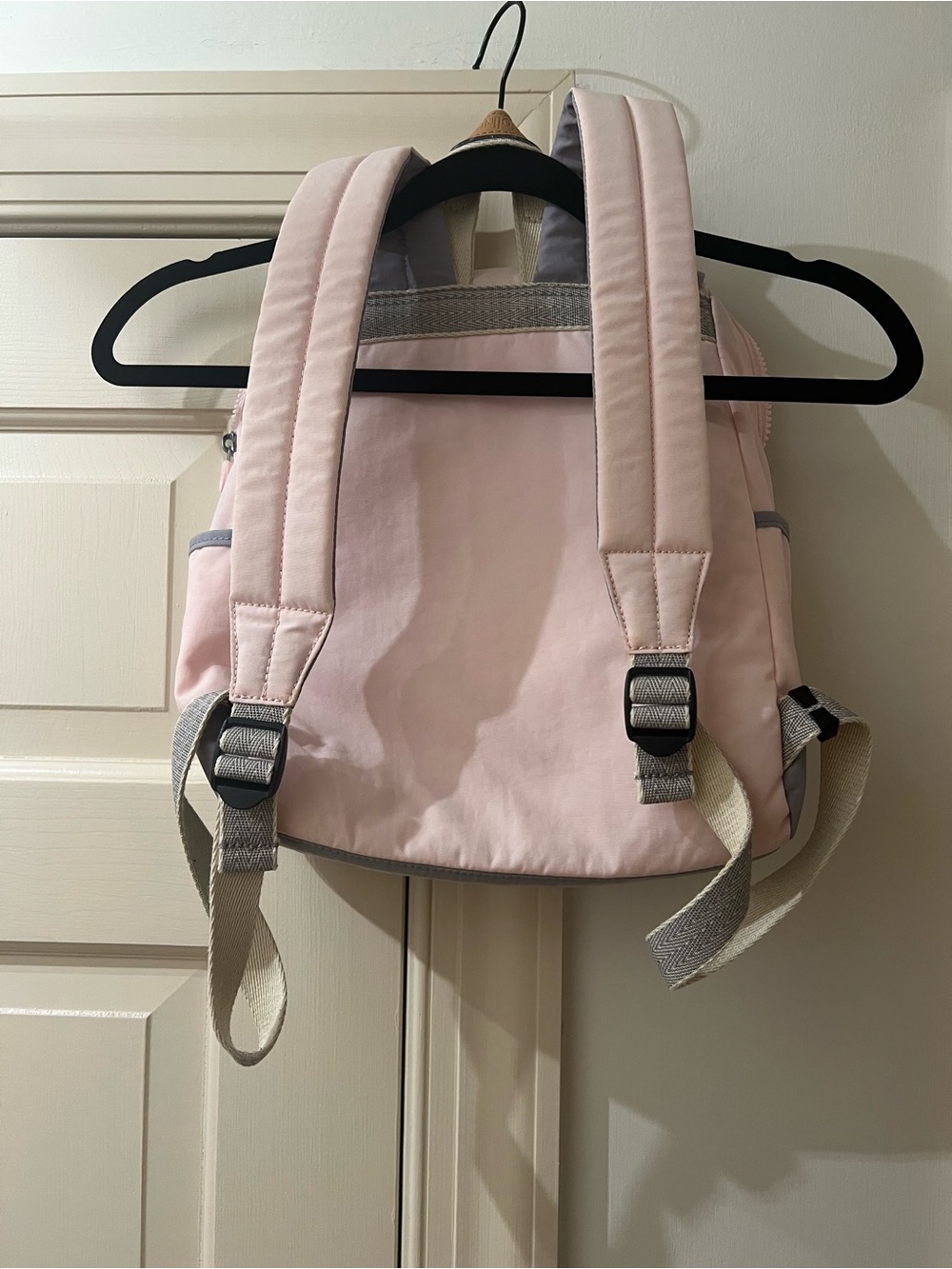 Kipling Pink and Gray Everyday Backpack - Picture 3 of 10